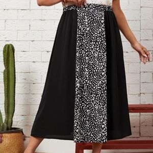 Leopard maxi skirt